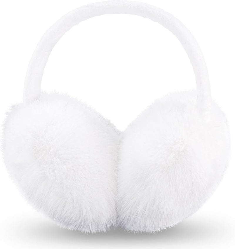 YATANAM Ear Muffs for Women Faux Fur Winter Girls Earmuffs Fluffy Adjustable Ear Warmers Cute Ear Covers - Image 1